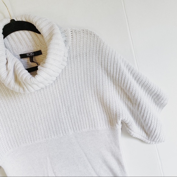 BCBG short sleeve cowl neck sweater - Picture 3 of 6